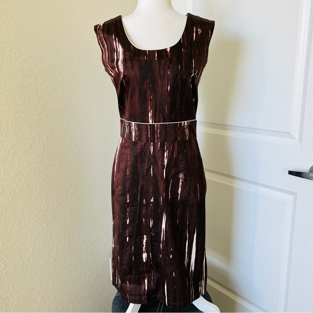 Samantha Sung Sleeveless Midi Sheath Dress